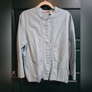 Linen Rayon Shirt Women XL